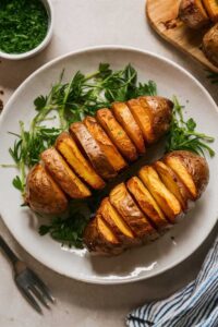 Air Fryer Hasselback Potatoes