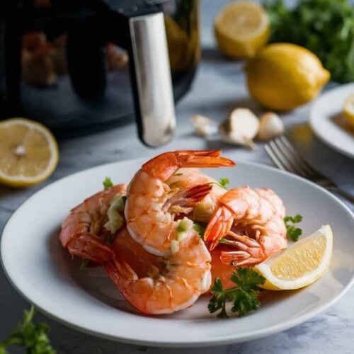 Air Fryer Lemon Garlic Shrimps