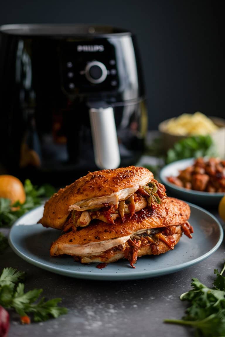Air Fryer Stuffed Chicken Breast
