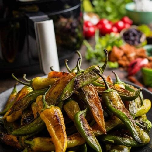 Air Fryer shishito peppers