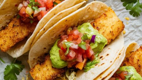 Air fryer fish tacos