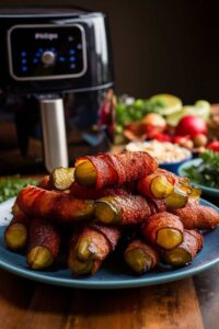 air fryer bacon wrapped pickles