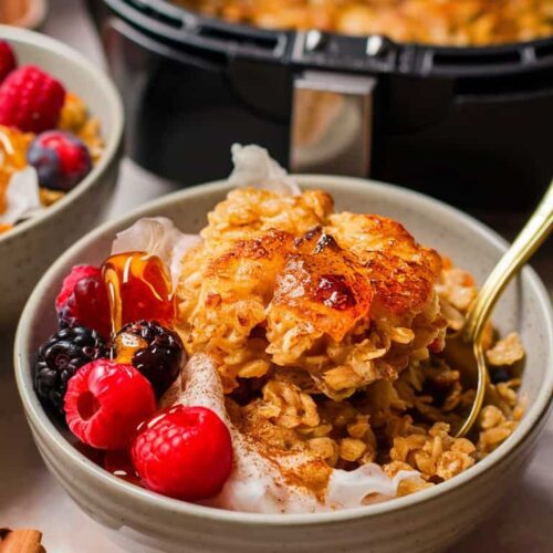 air fryer baked oats recipe