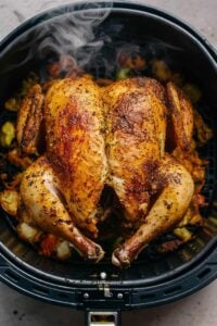 air fryer spatchcock chicken