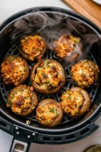 air-fryer-stuffed-mushrooms