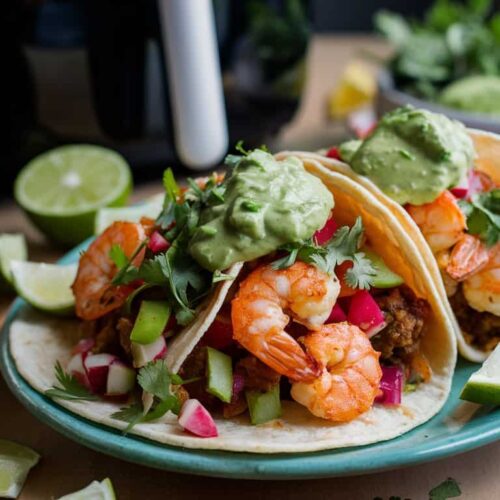 delicious Air Fryer Shrimp Tacos