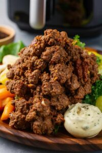 the best Air Fryer Ground Beef recipe