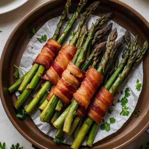 Air-Fryer Bacon-Wrapped Asparagus