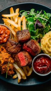 sde dishes for steak bites