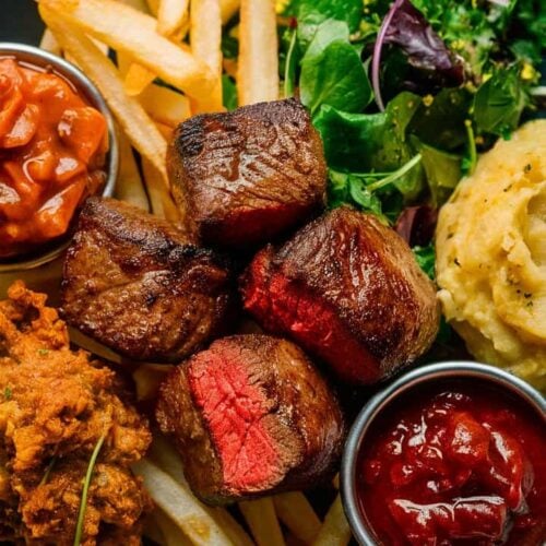 sde dishes for steak bites