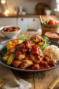 what to serve with bourbon chicken