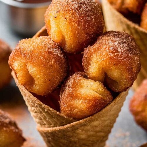 Air Fryer Churro Bites
