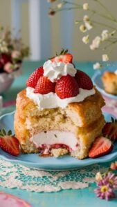 Air Fryer Strawberry Shortcake