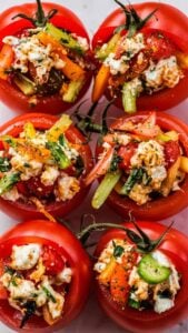 Air Fryer Stuffed Tomatoes