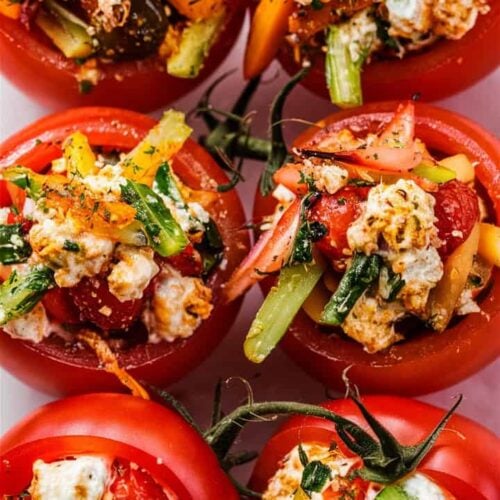 Air Fryer Stuffed Tomatoes