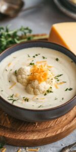 Creamy Cauliflower and Cheese Soup1