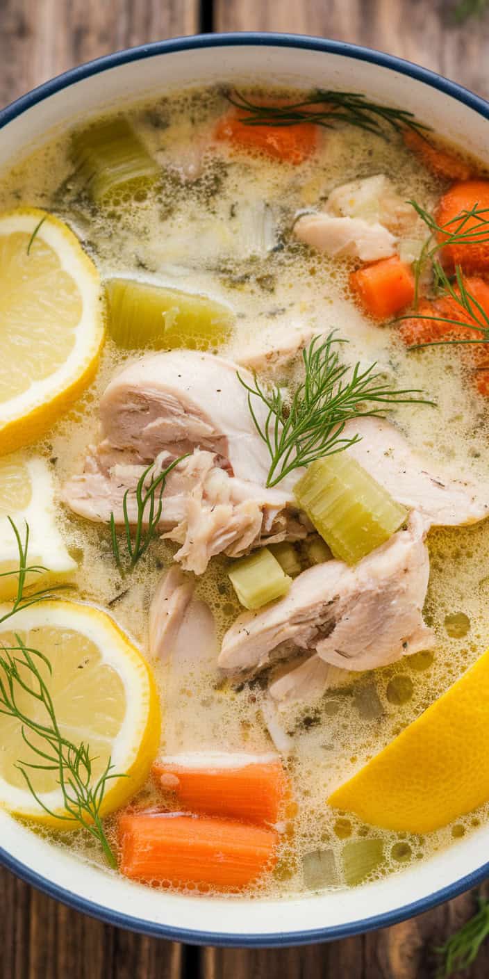 Creamy Lemon Dill Chicken Soup1