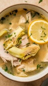 Lemon Artichoke Chicken Soup1