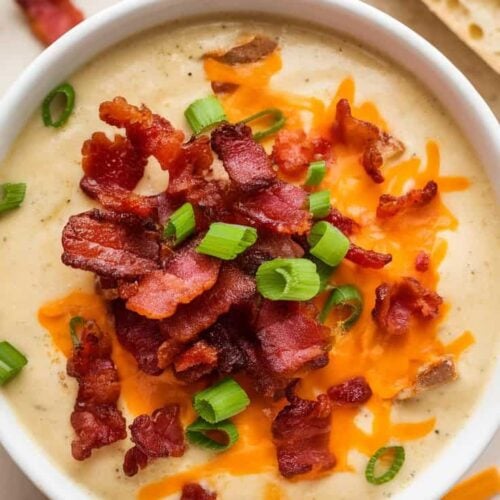 Loaded Baked Potato Soup With Bacon2