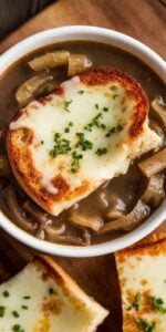 Rustic French Onion Soup with Cheese Toast1