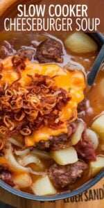 Slow Cooker Cheeseburger Soup1