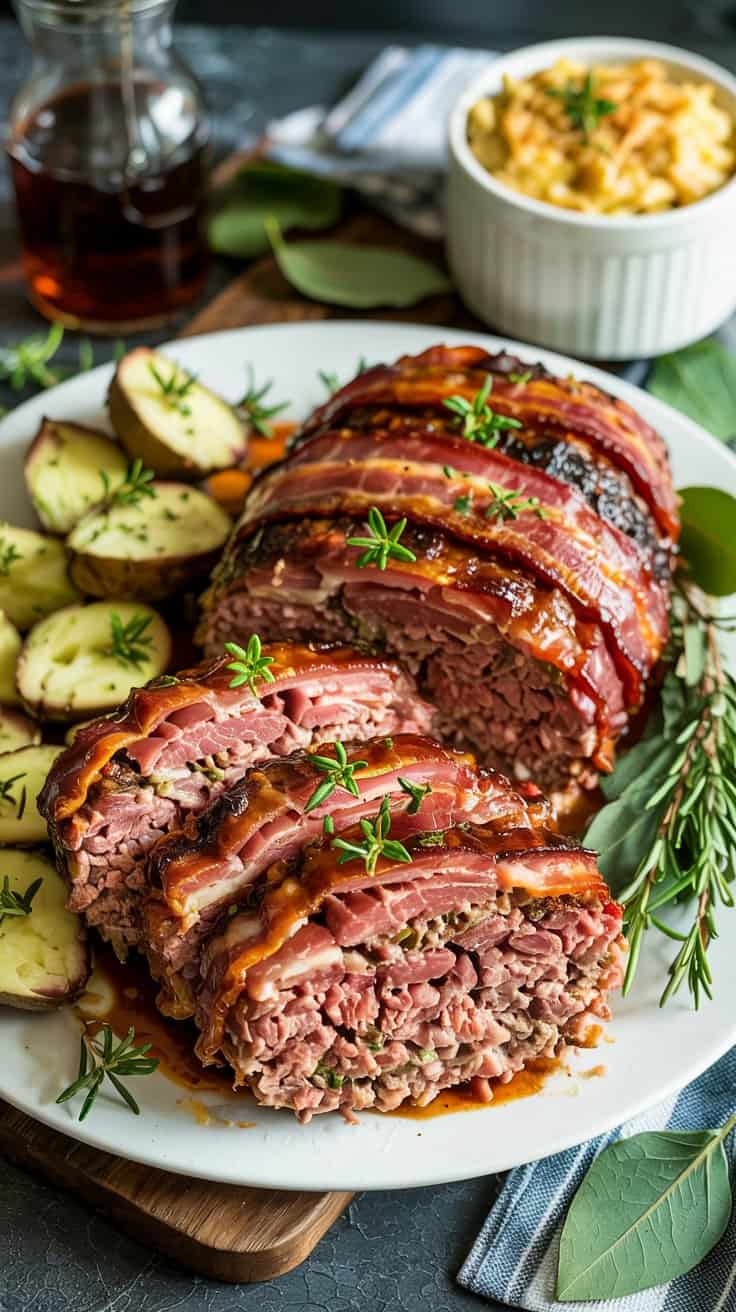 1. Bacon Wrapped BBQ Meatloaf