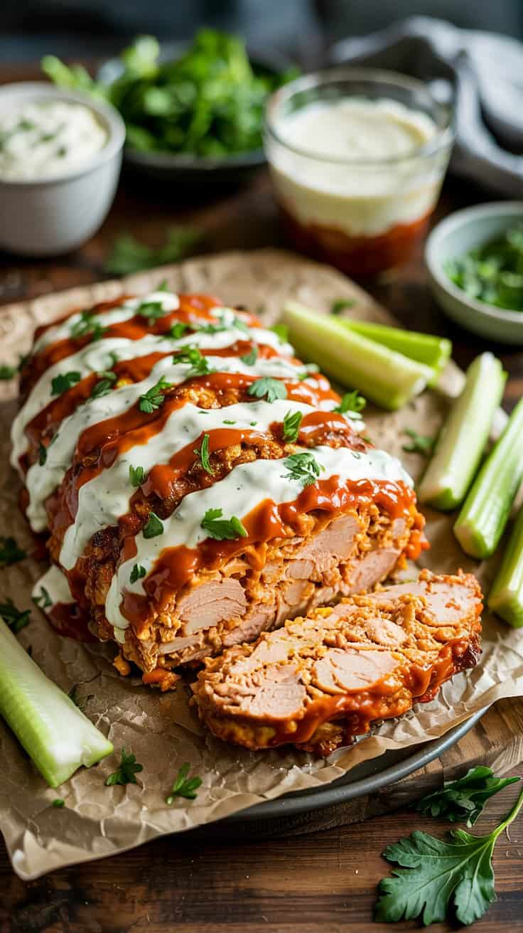 12. Buffalo Chicken Meatloaf
