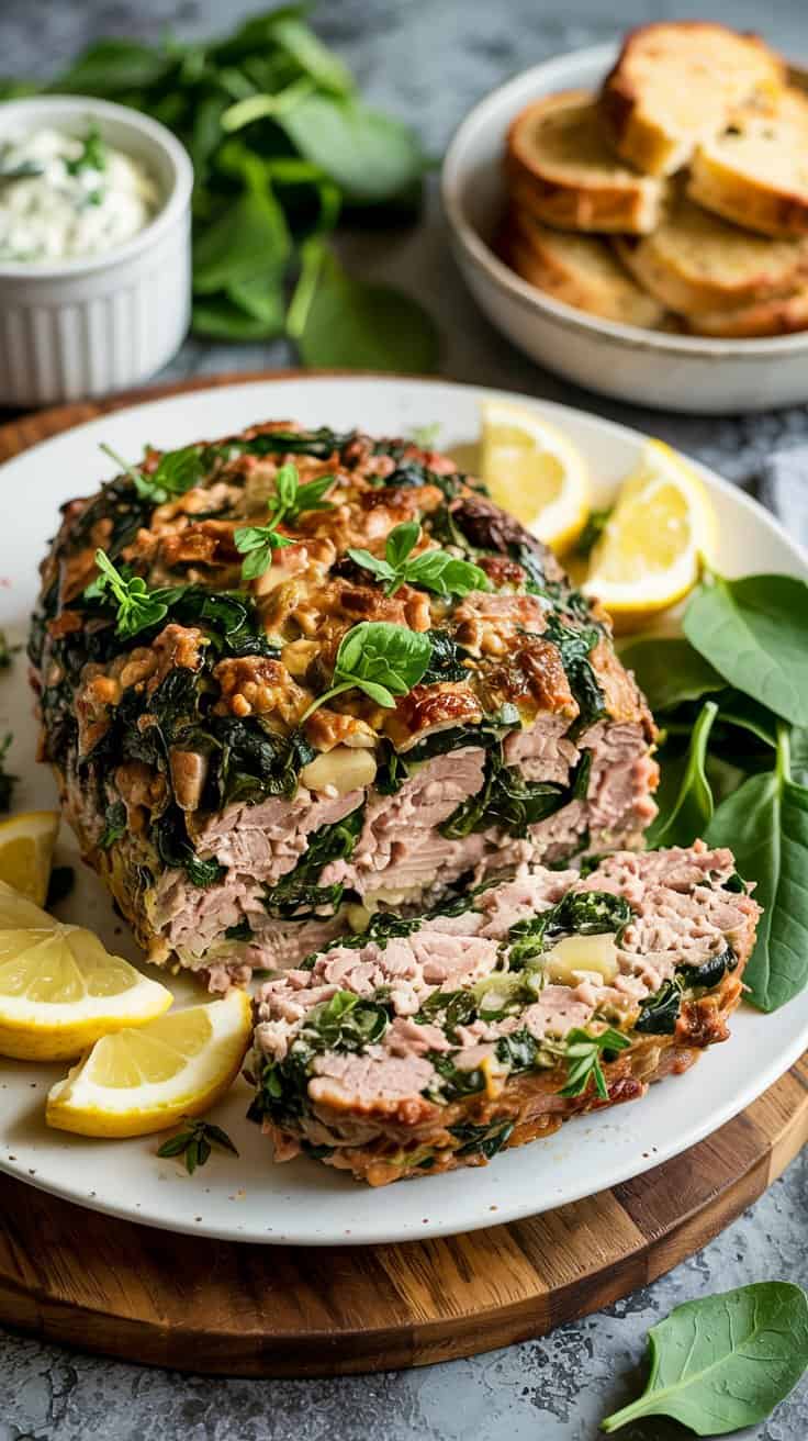 2. Turkey Spinach Feta Meatloaf