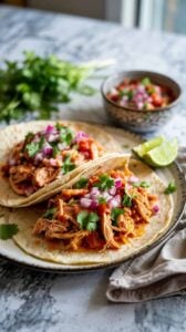 Easy Instant Pot Salsa Chicken For Tacos