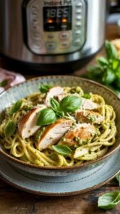Instant Pot Creamy Chicken Pesto Pasta1