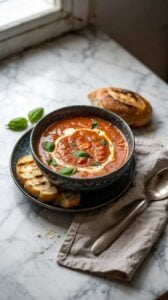 Instant Pot Creamy Tomato Basil Soup1
