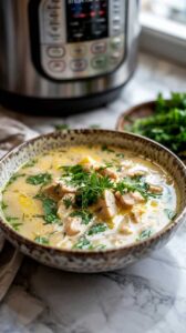 Instant Pot Greek Lemon Chicken Soup (avgolemono)2