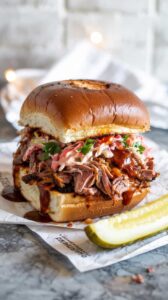Instant Pot Pulled Pork Sandwiches