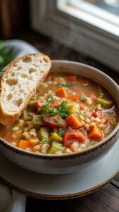 Instant Pot Vegetable Barley Soup