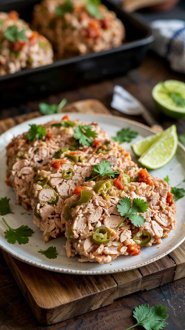 Salsa Verde Chicken Meatloaf