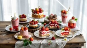 A photograph of twelve diverse strawberr hNpGJ3DiSzCM9Y3WE4HUfw 8sFM2jI1RMSDxRA8vLjZbw