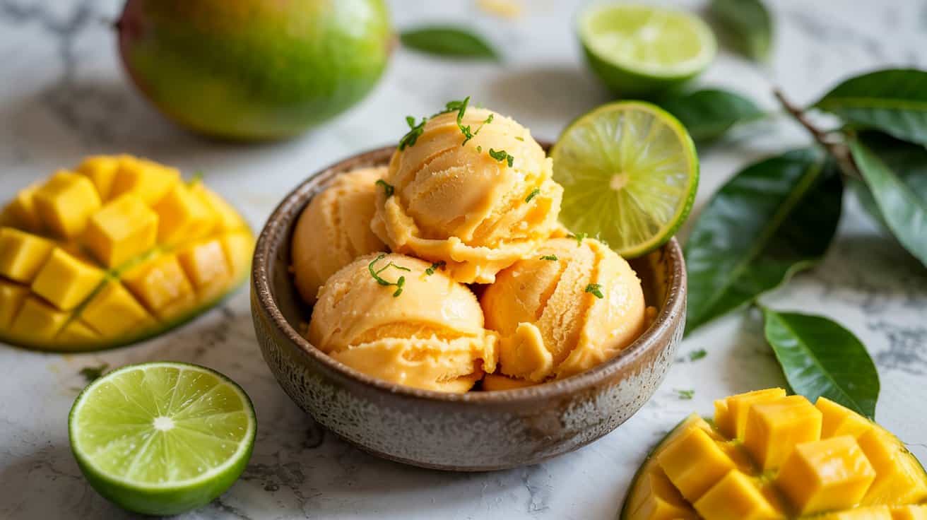 1 mango lime sorbet a bright tropical fo F2XXV3kSSrSqWZb prIICA 5HUkZO0xTeSpi4noEuPxyg