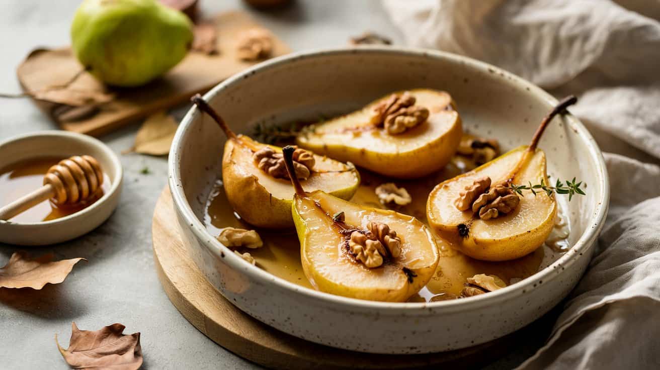 10 baked pears with honey and walnuts a M4QjxEzIQe mUXN qw A 79pN1YP3TLCQ1BY1FFoysQ