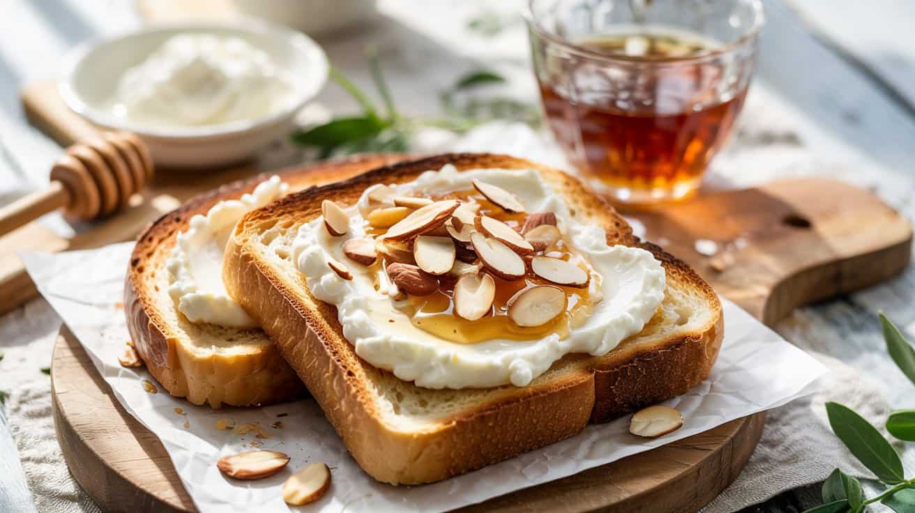 10 honey ricotta toast with toasted almo pZ0LeQqUSk2KMpDfiLSOnA BIk8JnZMTfSXOlNWqJOknA