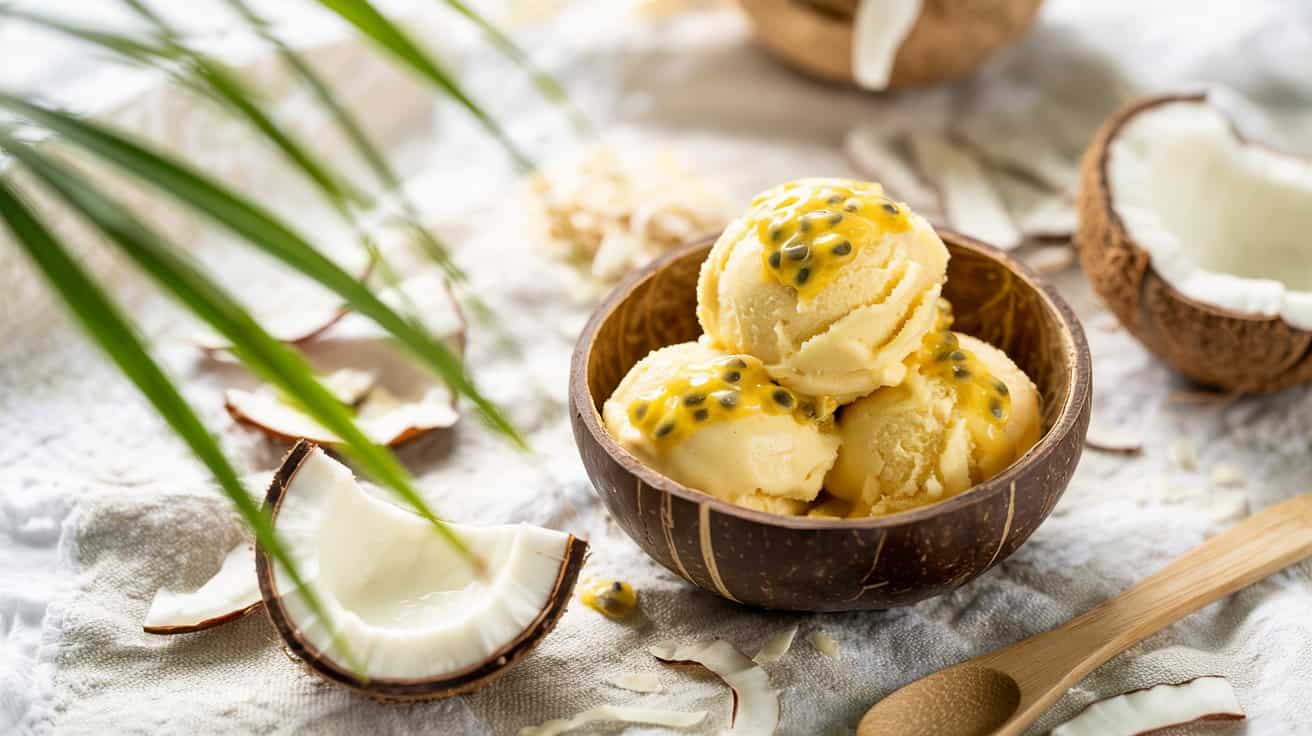 11 passion fruit coconut water sorbet a Cl7DJ FzQpa1SxcE0EM0YQ cyF577rXSdaAUurcTUFb0A