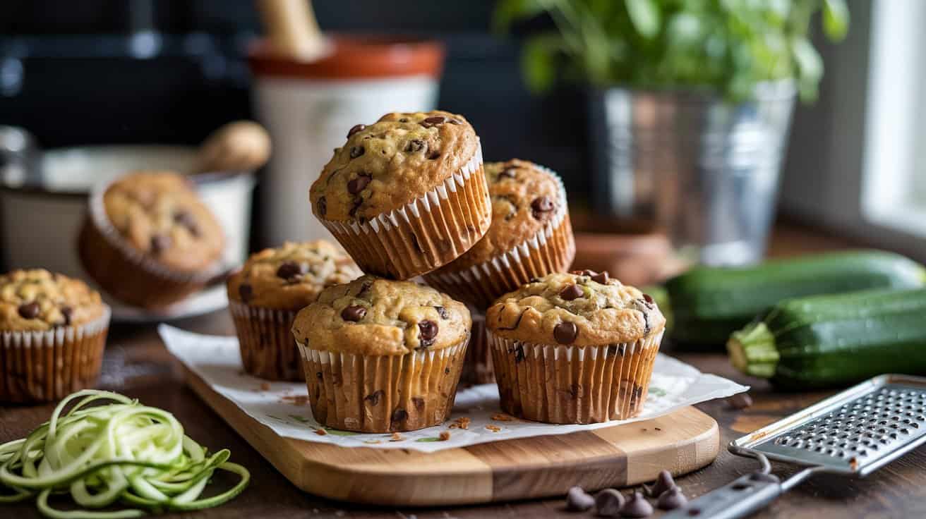 12 chocolate chip zucchini muffins an ea vIIjBd1nQcybgQWHCk5fXw 6LidAQDtSk6r6NjpUecG3w