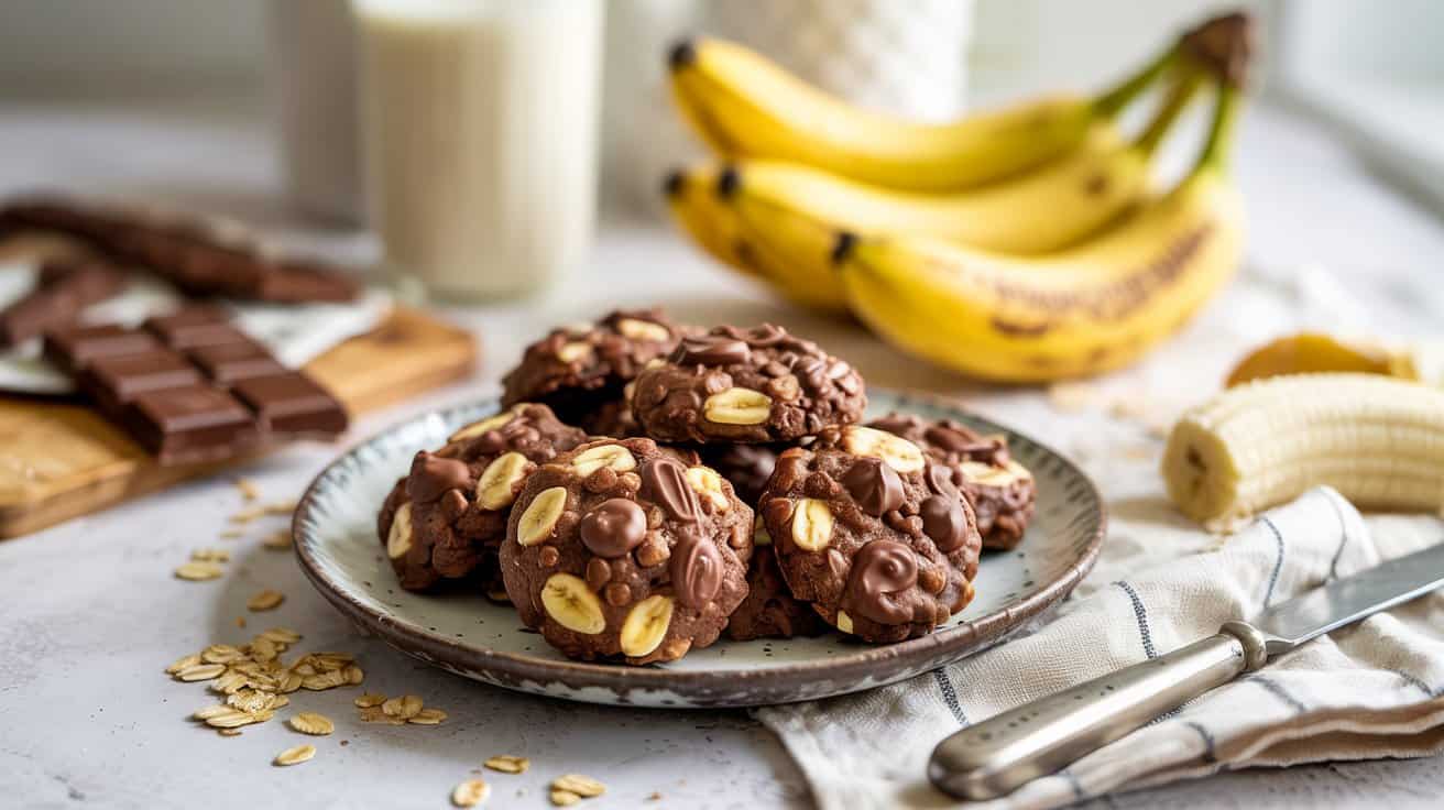 12 no bake chocolate banana oat cookies FuX0z6vdR16bk59lilGJ w 6apAbpAhRjSMC 5oU9CiSw