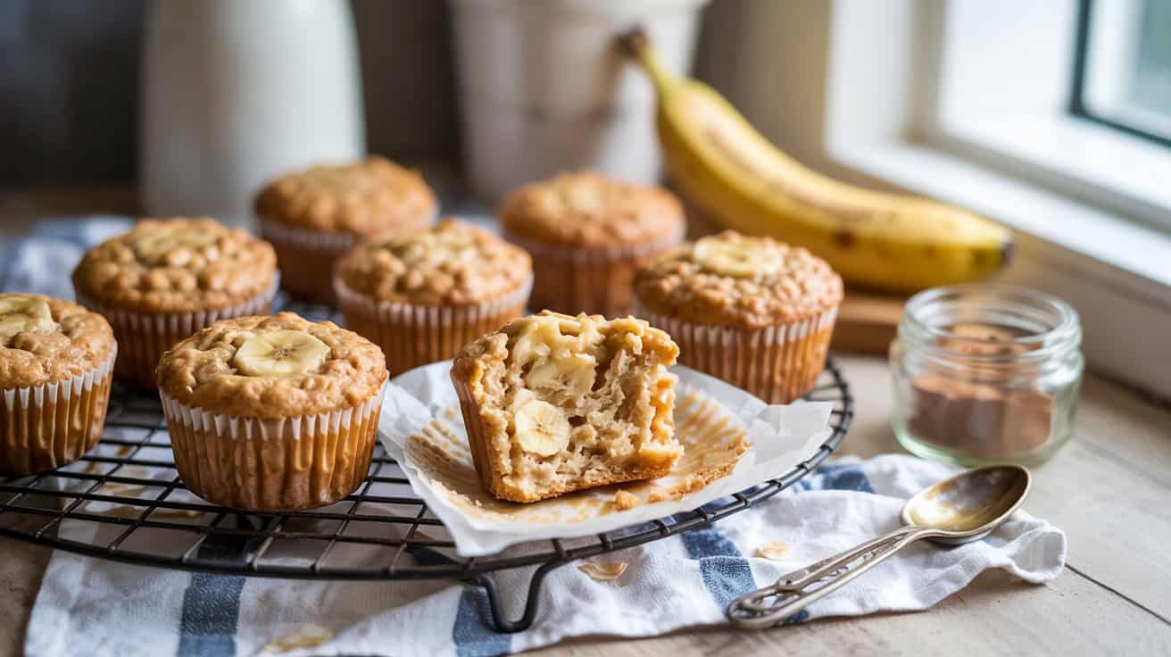 2 banana oatmeal muffins a bright homey e3GbuIssShizXjE678sVpg S5Tht bUSP6mwaftDkYV9Q