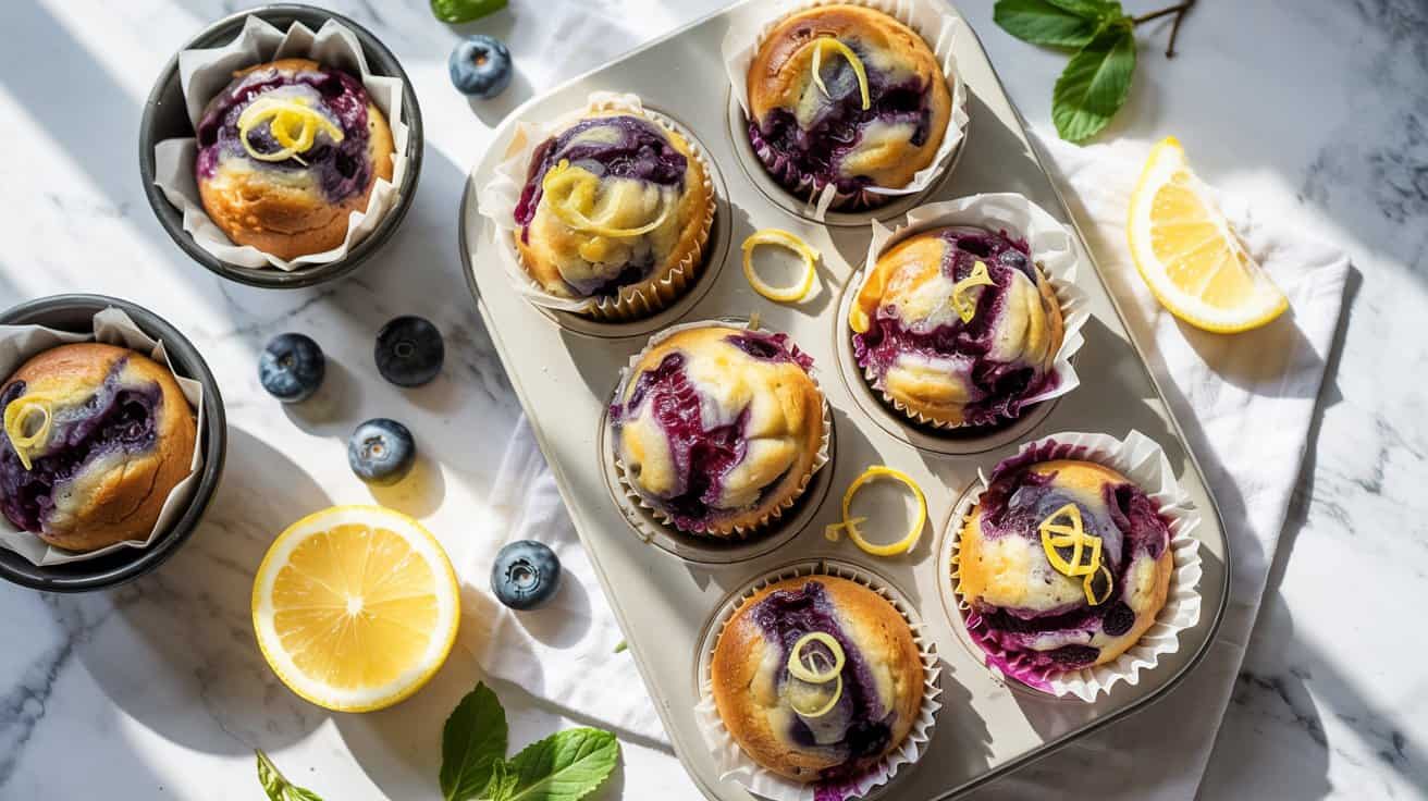 2 blueberry banana muffins with lemon ze SnguB0qpTn2jKipQllzBLA Lvfo2LKuS0ywtGHkrBTr3w