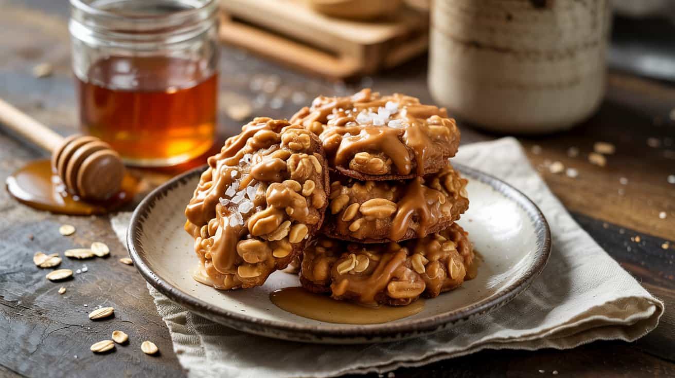 2 peanut butter oatmeal cookies with hon tK7uSbT9S6uIRkRhH hmuA Zvt7upGORAe7A8fSGXW5gQ