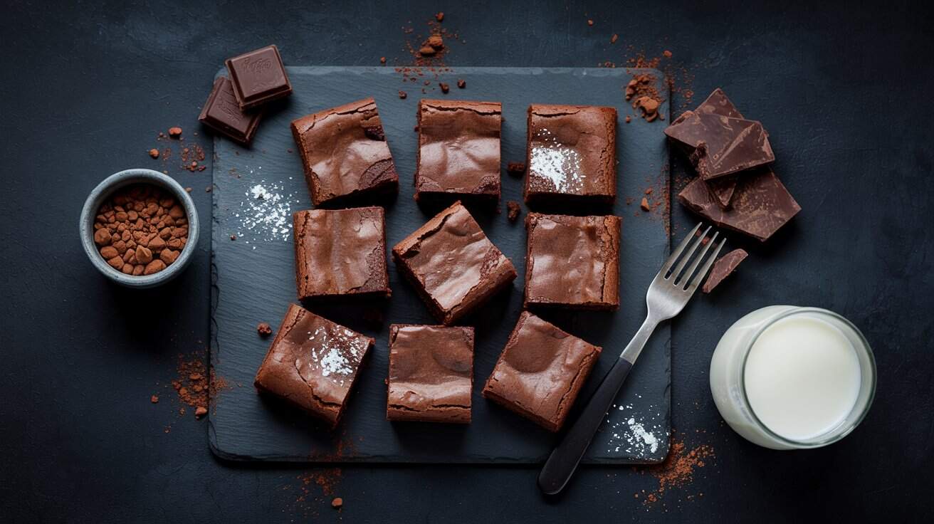 3 no egg brownies a dramatic overhead fl X3zyiuoHT6WgfbFl9w1XiA FOTb cMRnW7UmLCecV8vw