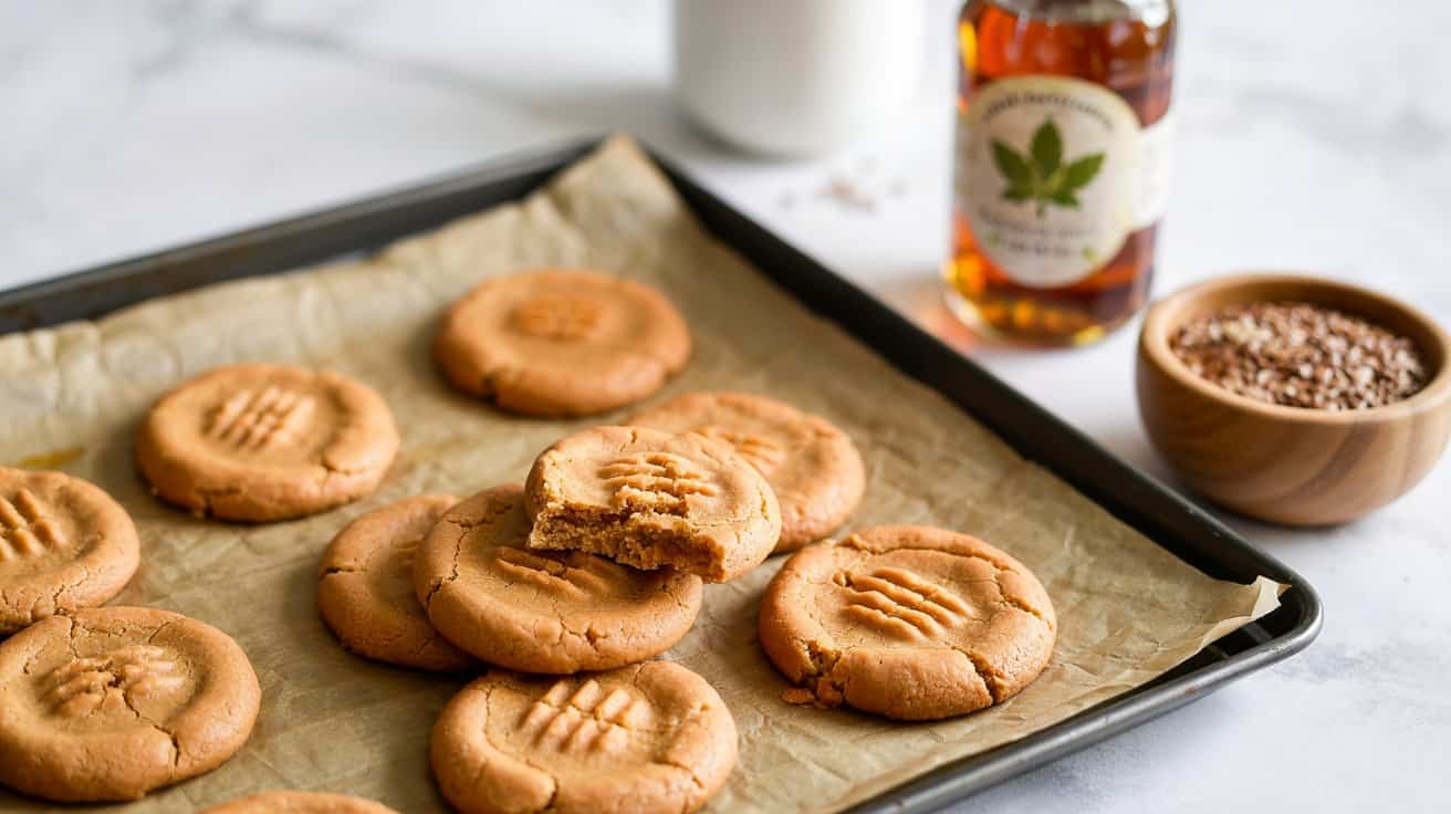 3 vegan peanut butter cookies with flax D6X3L2iLQa2fhsjetG2dEQ cA1dUjd3TPikcCc3nhYZFQ