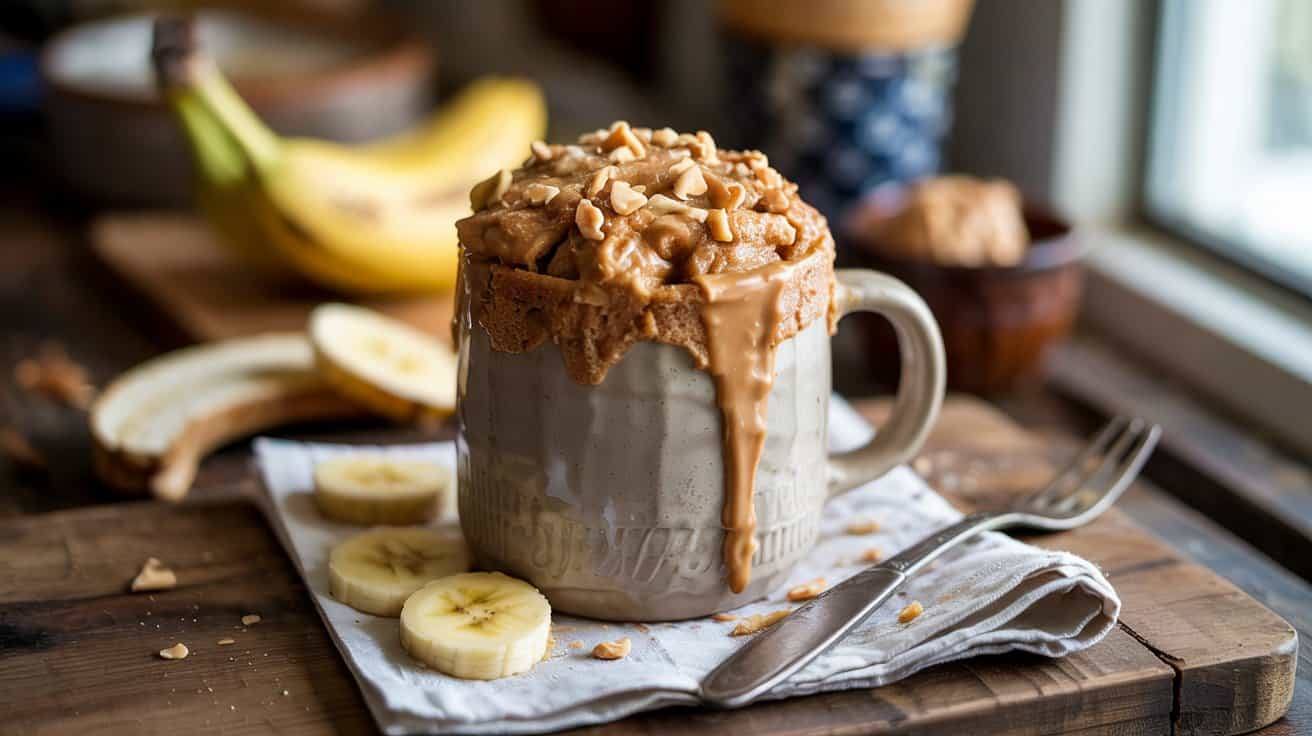 4 peanut butter banana mug muffin a natu ue7hjrkcSCGDBw 1FzN3Zw J5o9mMa1RPObI78gkknIPw