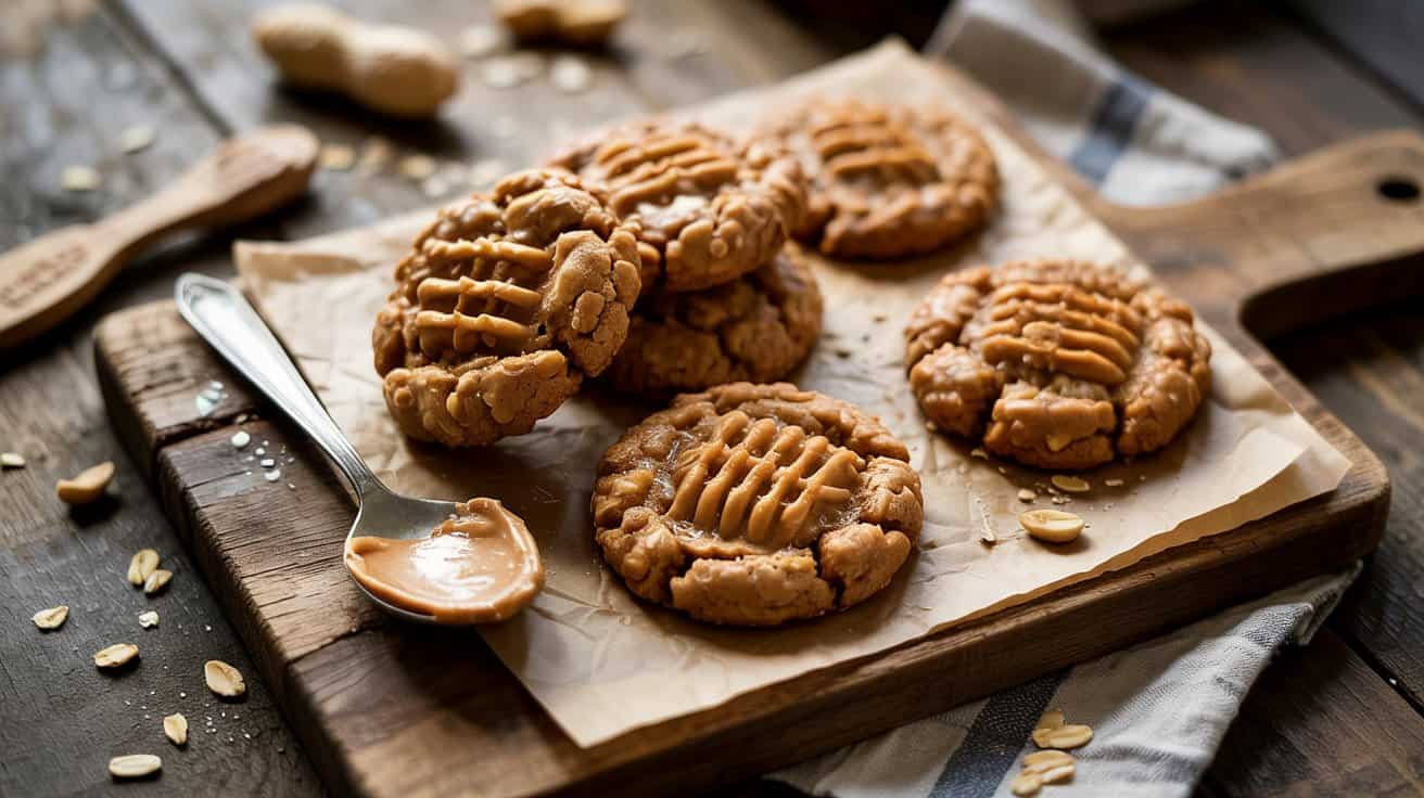 4 peanut butter oatmeal cookies a rustic yru PKtPQai4aB5MVwT8FQ knZlfknZT266PPuu740NoA