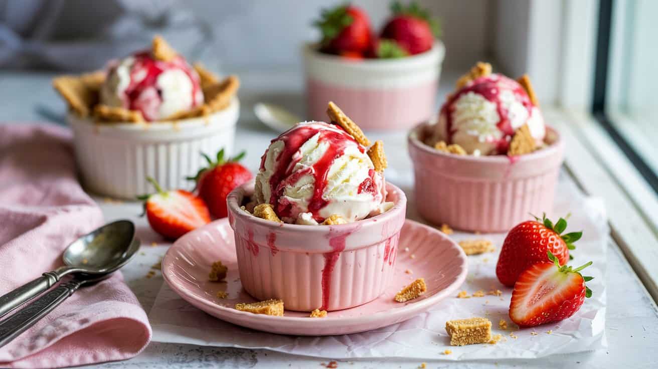 4 strawberry cheesecake no churn ice cre j9YPQ0bkTve488 8D8Do7A fiz2D1BSQ9GSqcOFnmdG8Q